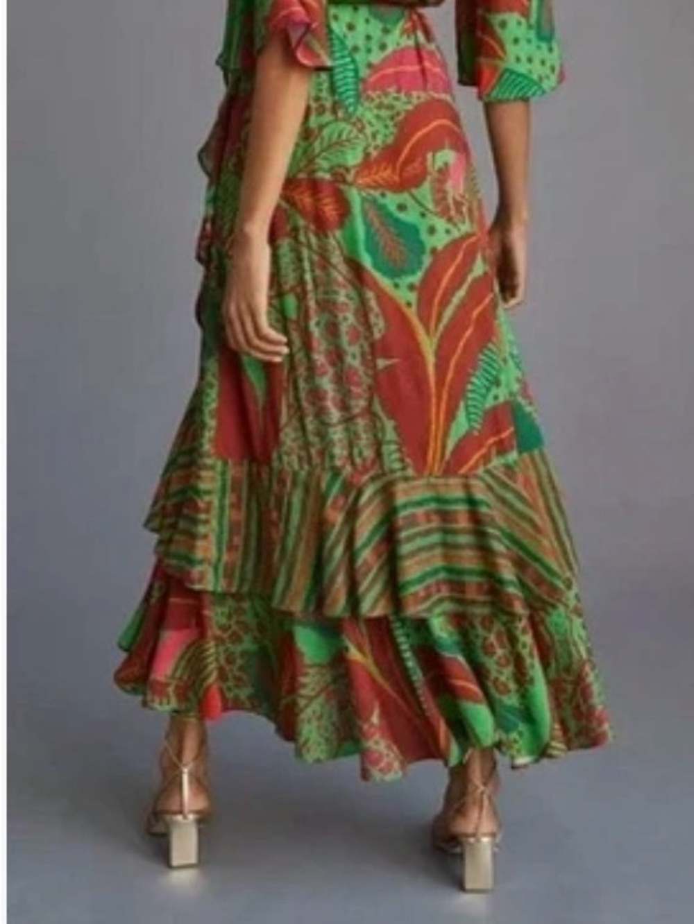 FARM Rio Colorful High Low Wrap Dress size XS - Picture 4 of 6
